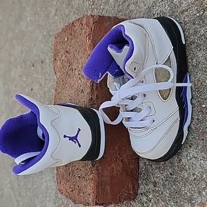 Jordan 5 Retro TD Dark Concord High Tops Size 6 Toddlers